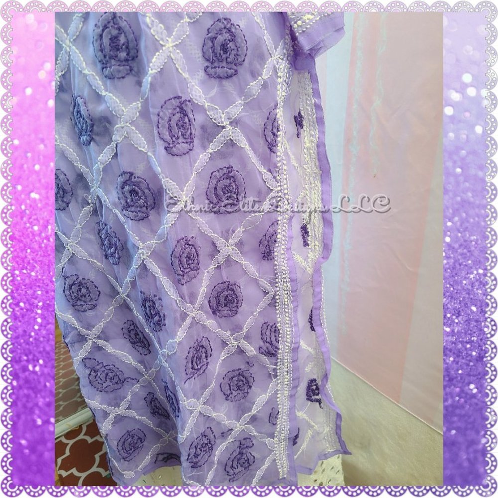 New boutique Hand Embroidered Lucknowi Chikankari kurti With Inner - Picture 5 of 7
